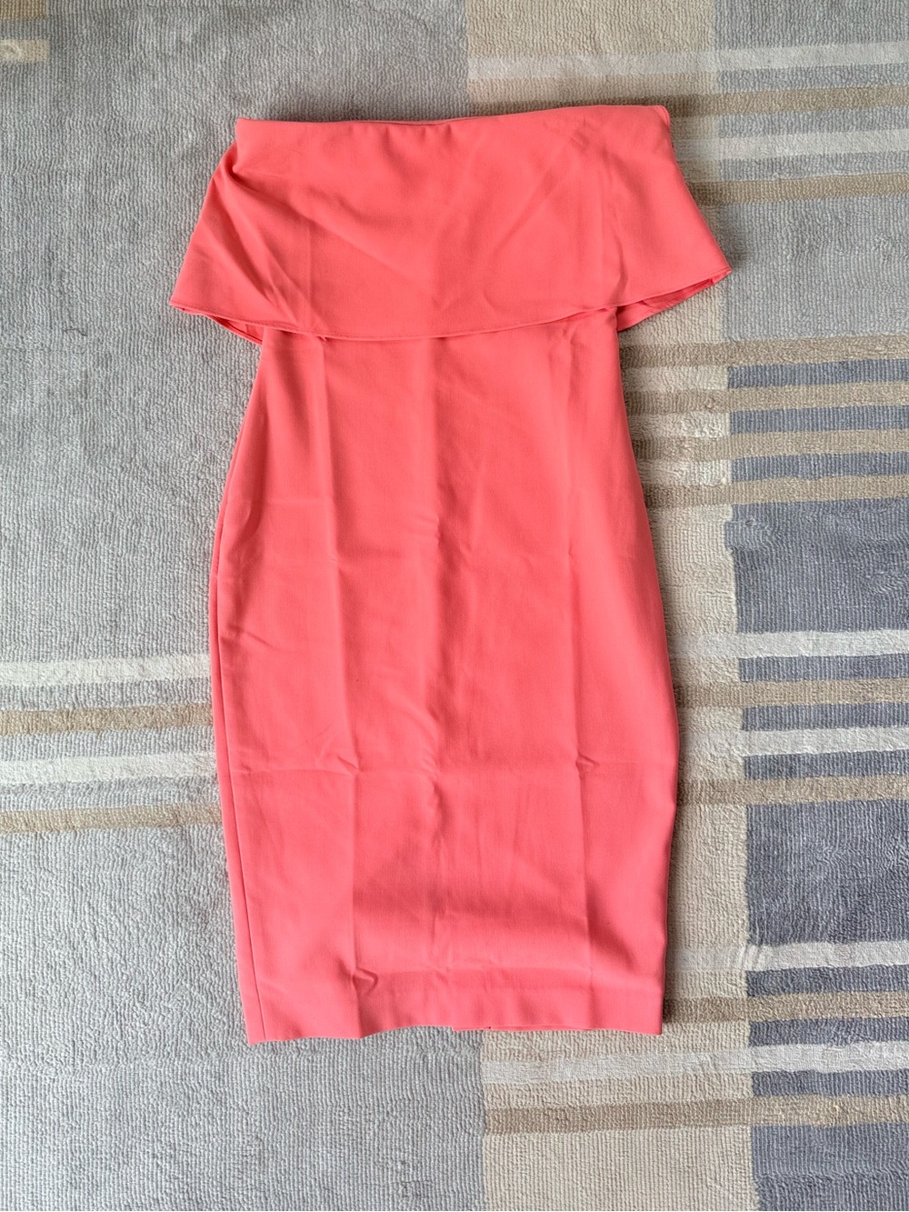 Likely Coral Off-Shoulder Dress